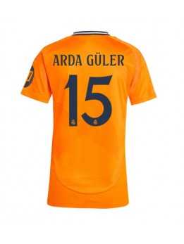 Real Madrid Arda Guler #15 Replika Borta Kläder Dam 2024-25 Kortärmad